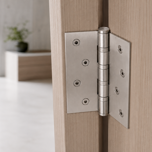 Satin Steel Ball Bearing iKON-F110 Hinges for Interior Doors (101x76x3mm)