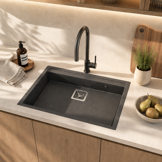 Modern Granite Kitchen Sink iKON-ADS5002