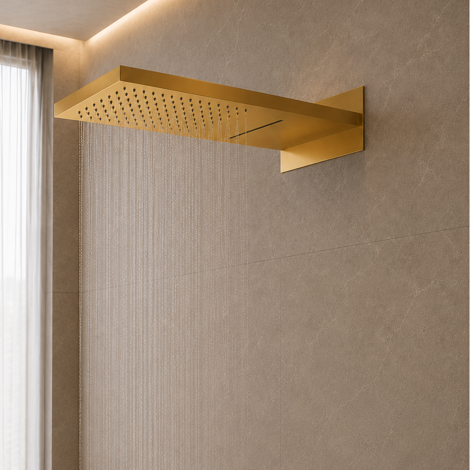 2-Function Wall-Mounted Rain & Waterfall Shower Head iKON-SHG2202