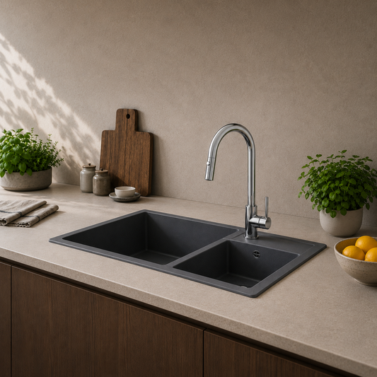 Modern Granite Kitchen Sink iKON-AFD6005