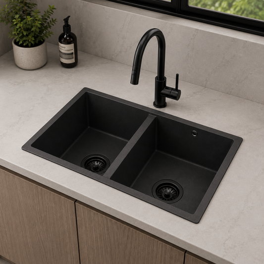 Modern Granite Kitchen Sink iKON-ACD7008