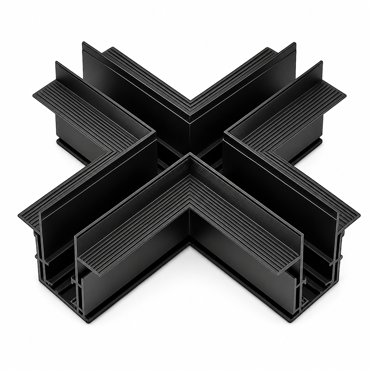 X-shaped track connector iKON-MAG-CX-1