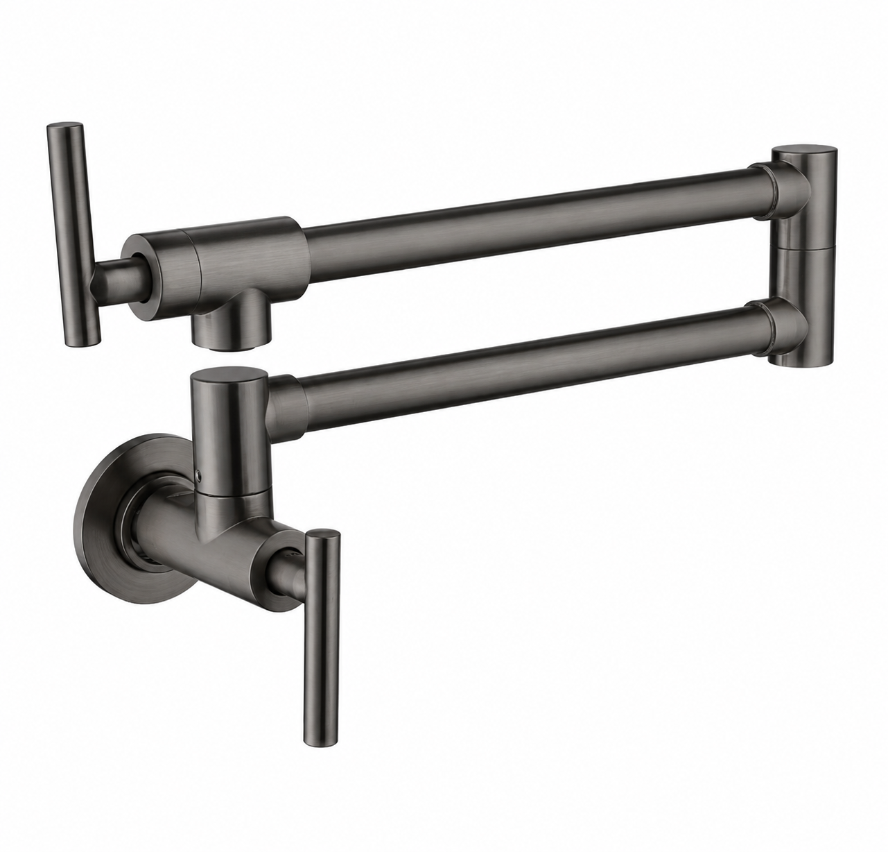 Double Swing Arm Wall-Mounted Pot Filler Faucet IKON-PF11008