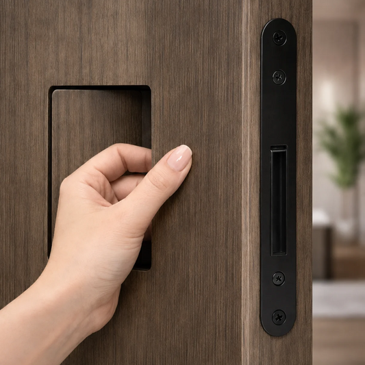 Pocket door locker iKON-ST88 with knob