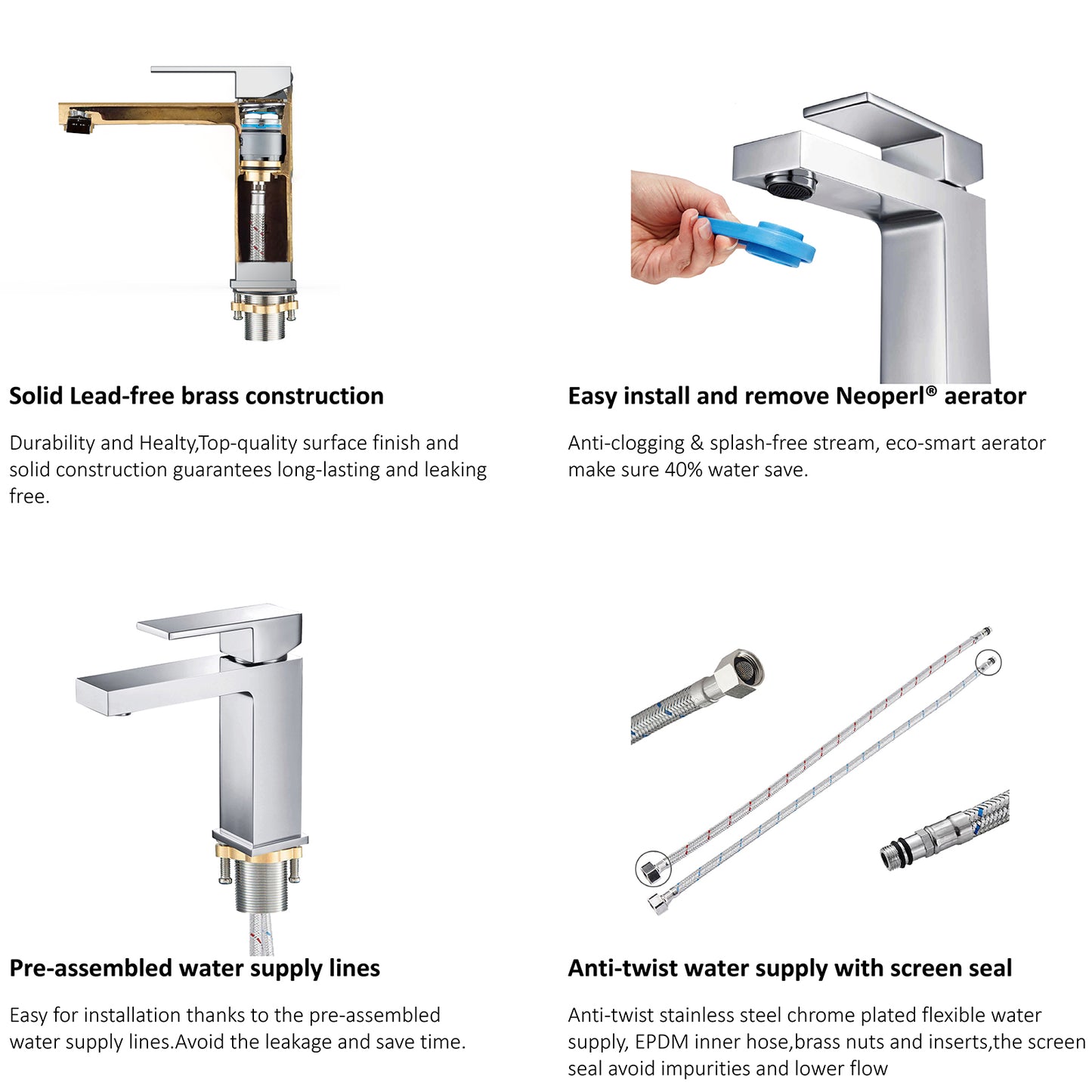 Single Handle Bathroom Faucet iKON-AB000000