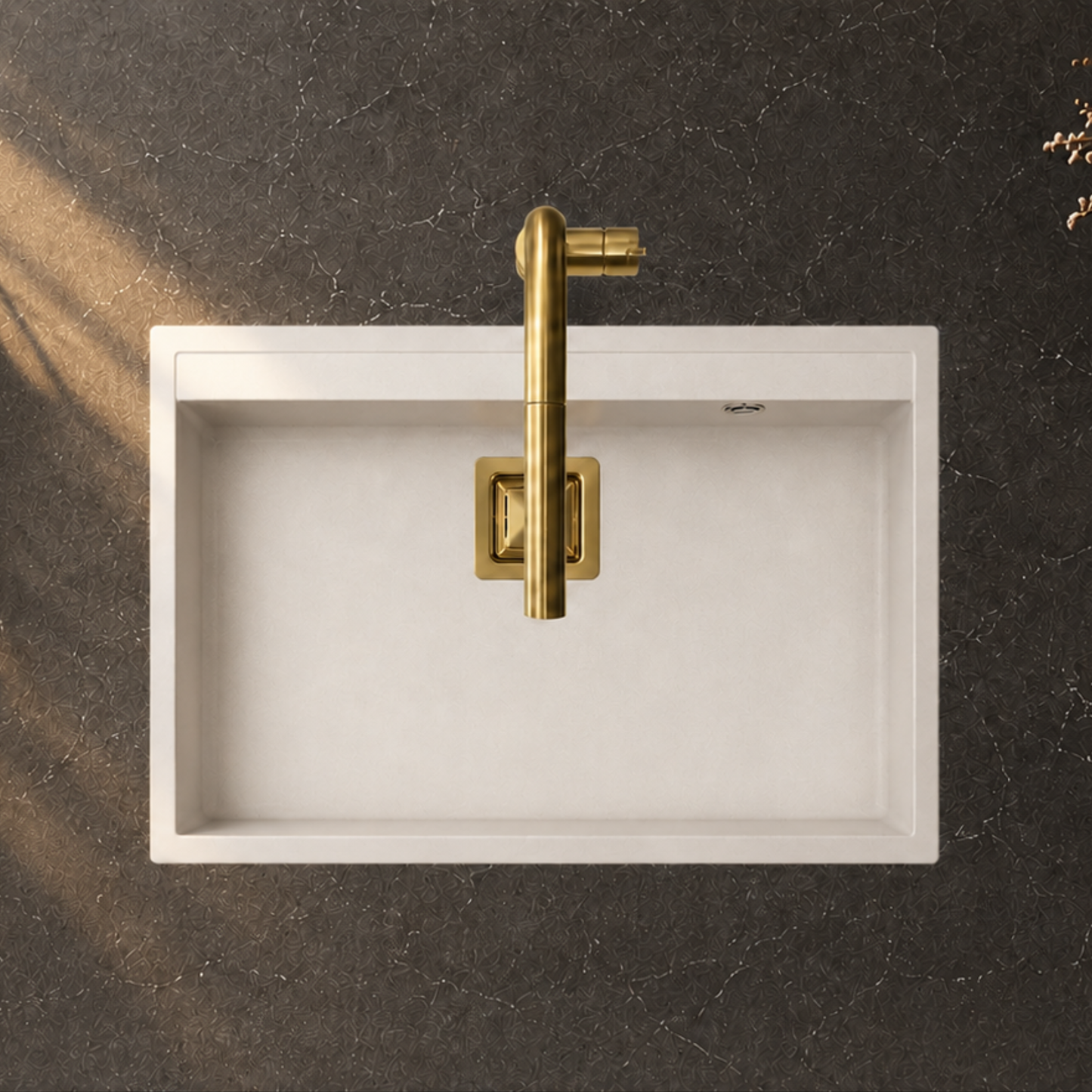 Modern Granite Kitchen Sink iKON-ADS5002