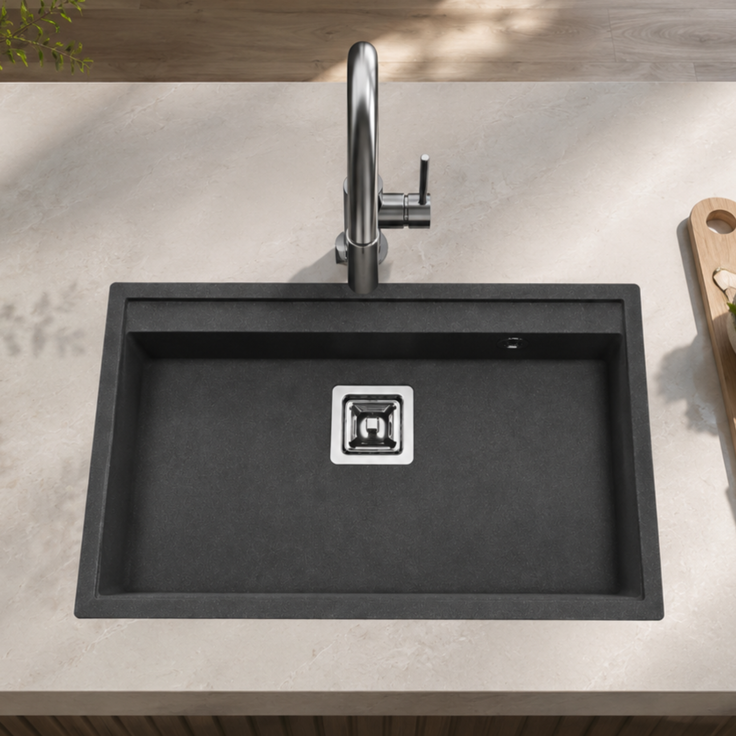 Modern Granite Kitchen Sink iKON-ADS5002