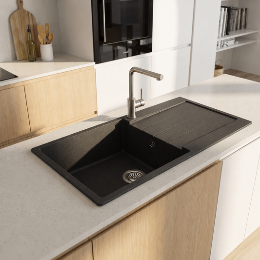 Modern Granite Kitchen Sink iKON-ASS1006B