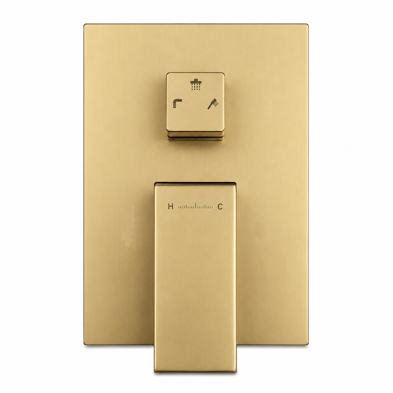 Square Wall-Mounted Concealed 3-Way Shower Valve with Pressure Balancing and Trim Plate iKON-MT603000
