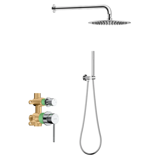Circular Modern Concealed Wall-Mounted Shower System iKON-AB302004