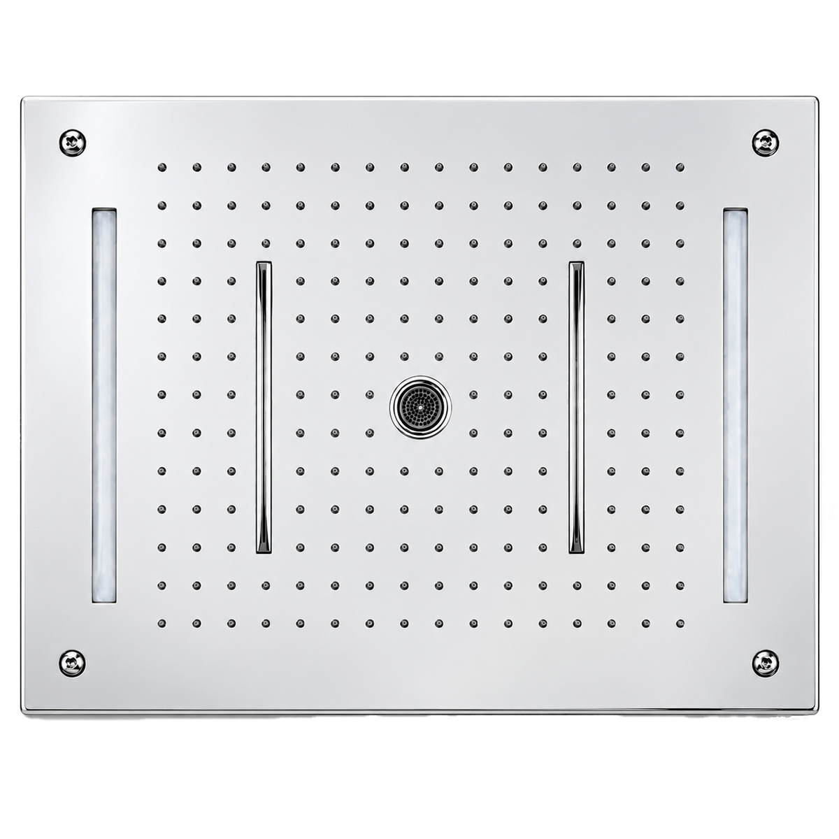 Large Rectangular Ceiling-Mounted Flush Double Overhead Shower Head iKON-SHL2702