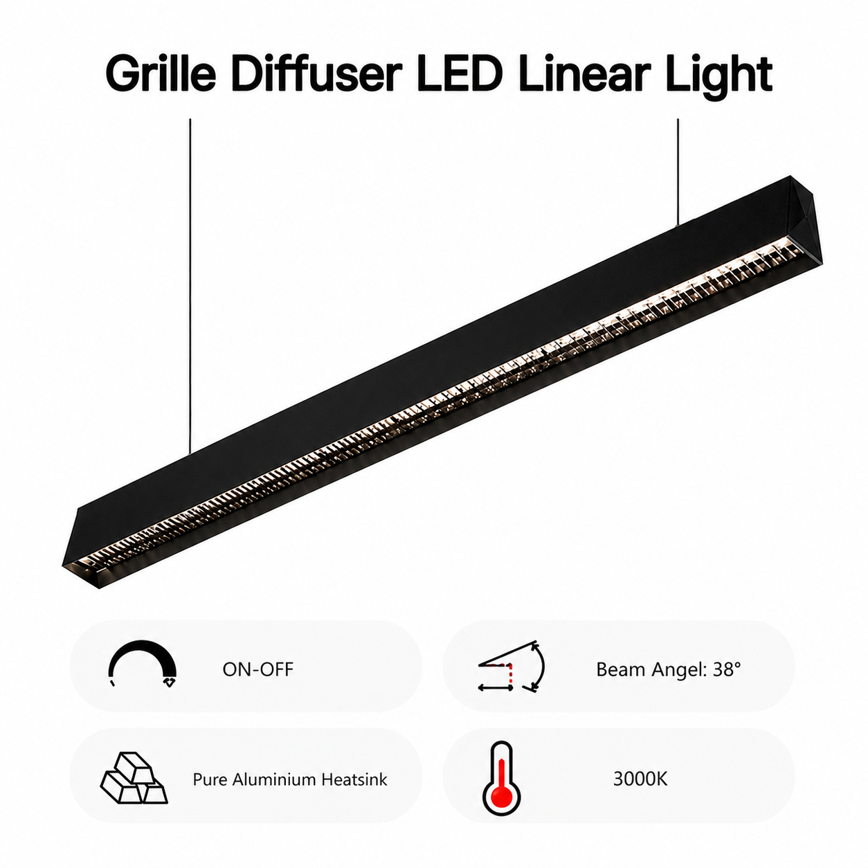 LED Linear Light iKON-CR-LL01-S36-AL