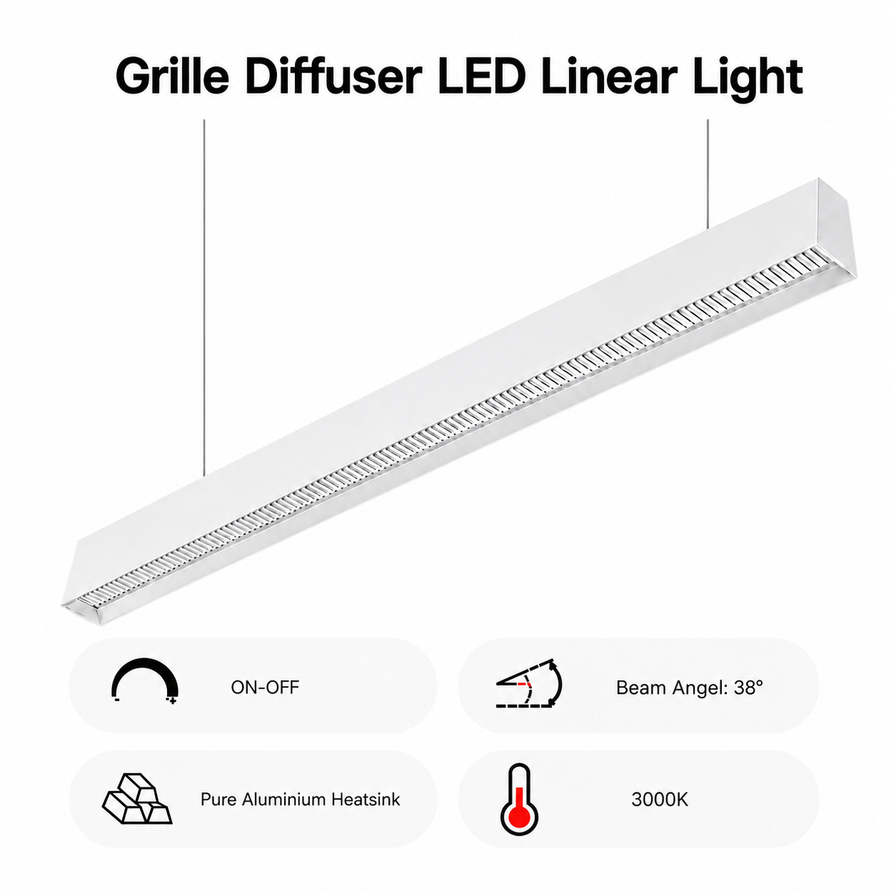 LED Linear Light iKON-CR-LL01-S36-AL