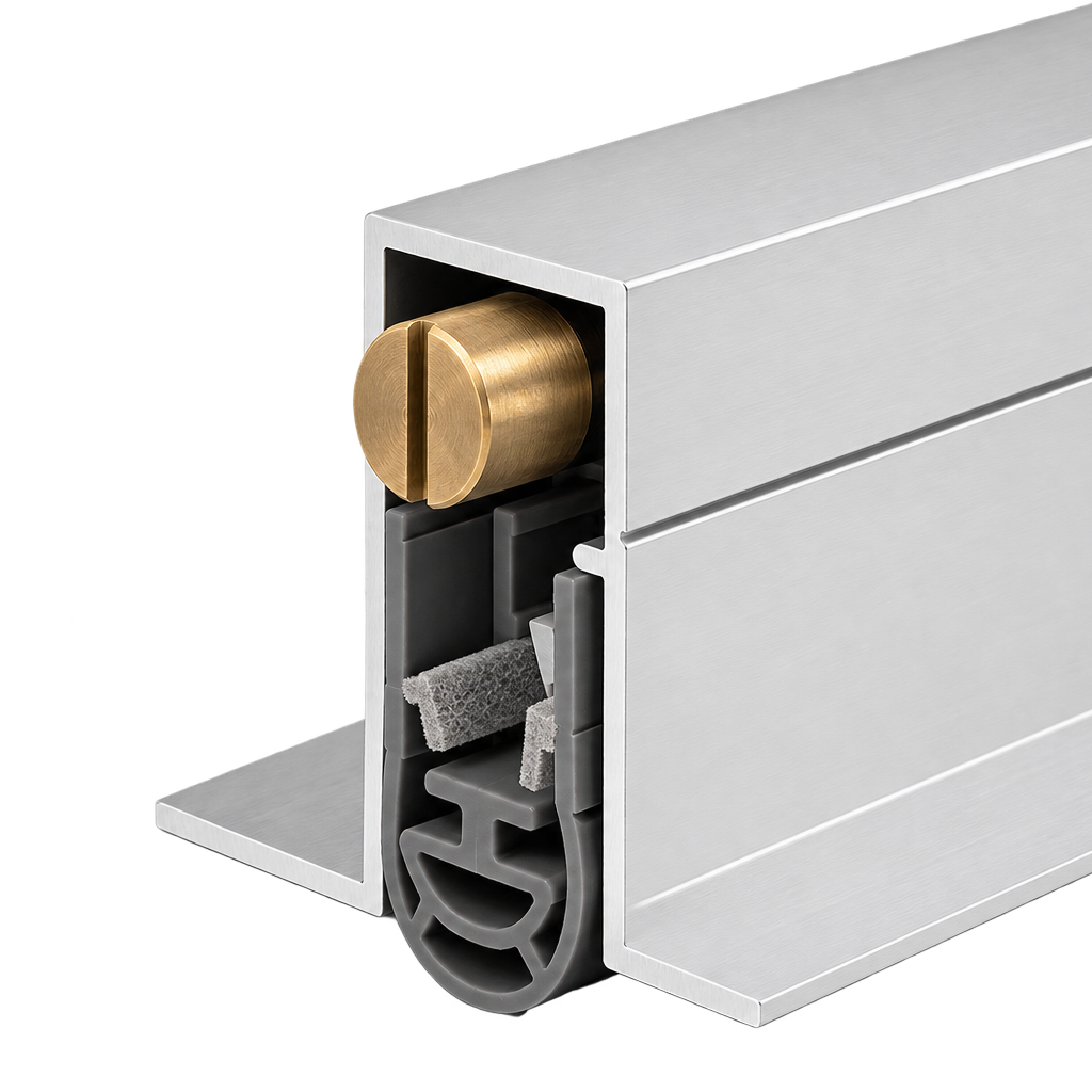Automatic Drop-Down Door Bottom Seal – Heavy-Duty Neoprene Soundproofing & Weather Strip iKON-L6053