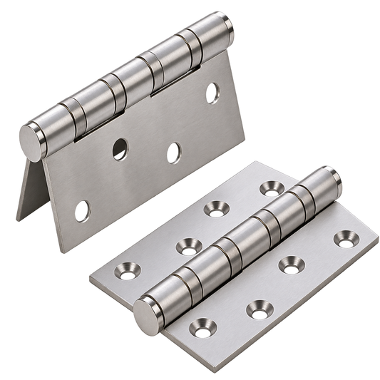 Satin Steel Ball Bearing iKON-F110 Hinges for Interior Doors (101x76x3mm)