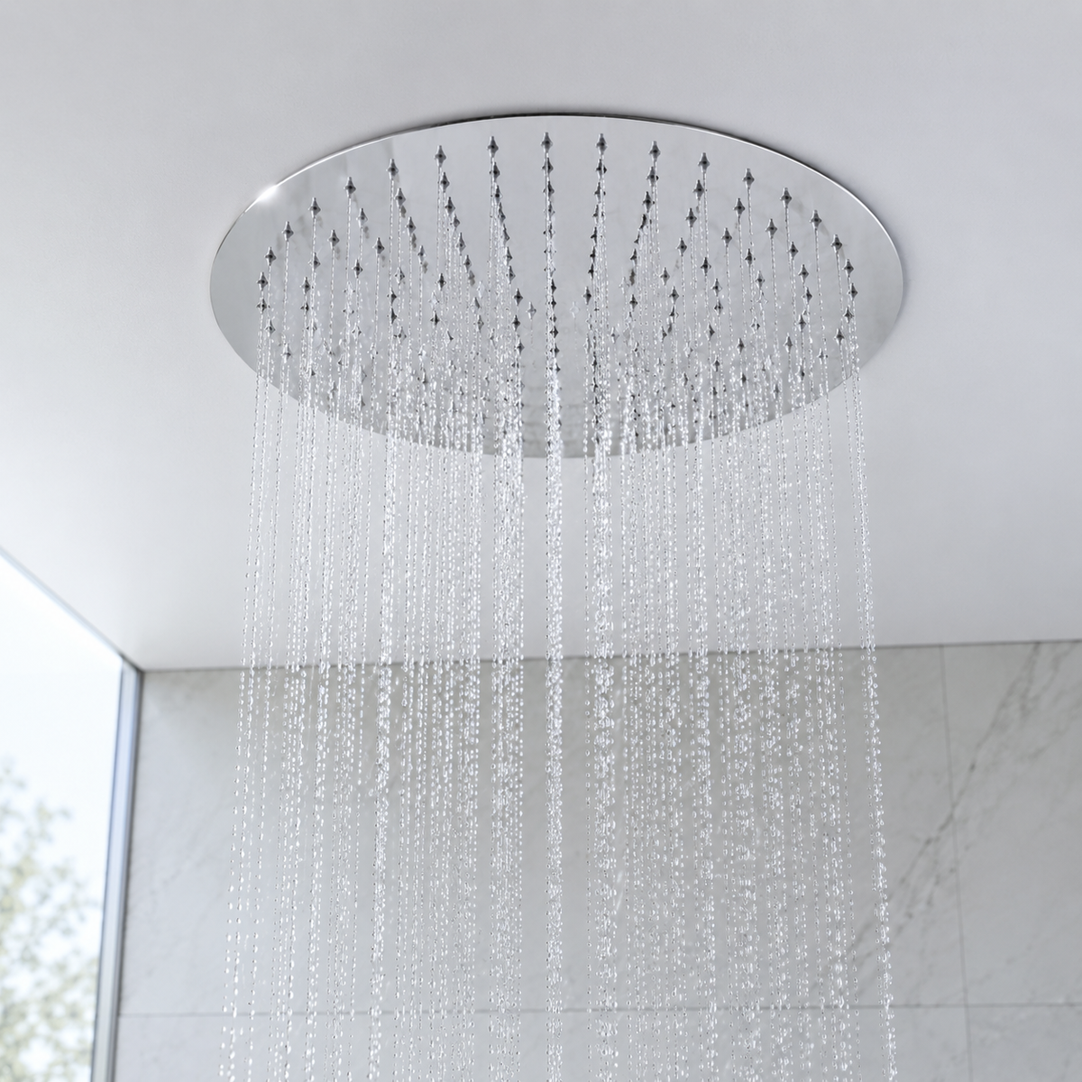 Ultra-Thin  Circul  Overhead Rain Shower iKON-SHA1202