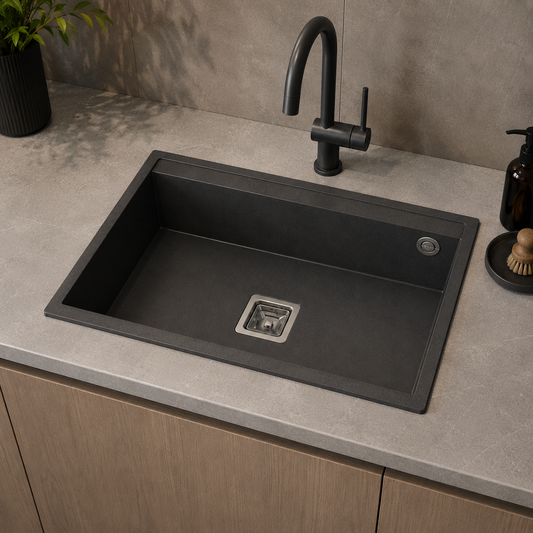 Modern Granite Kitchen Sink iKON-ADS5002