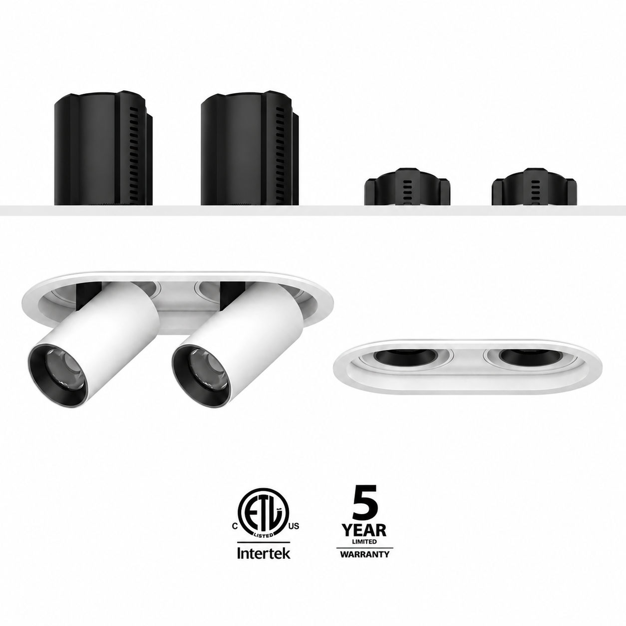 Double Round Trimmed iKON-DL02-10W-2RT