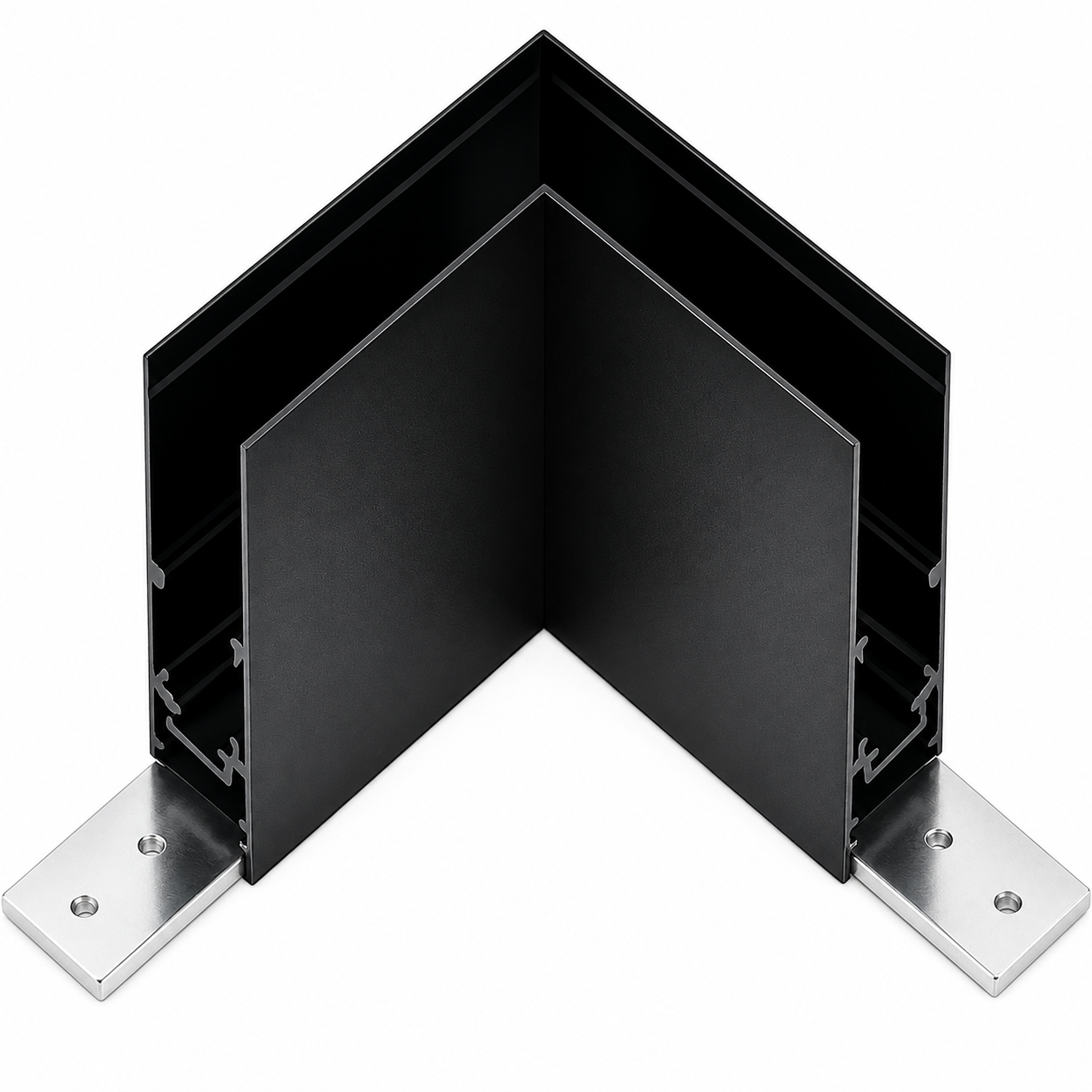 Corner connection for built-in magnetic busbar iKON-MAG-C90-RA