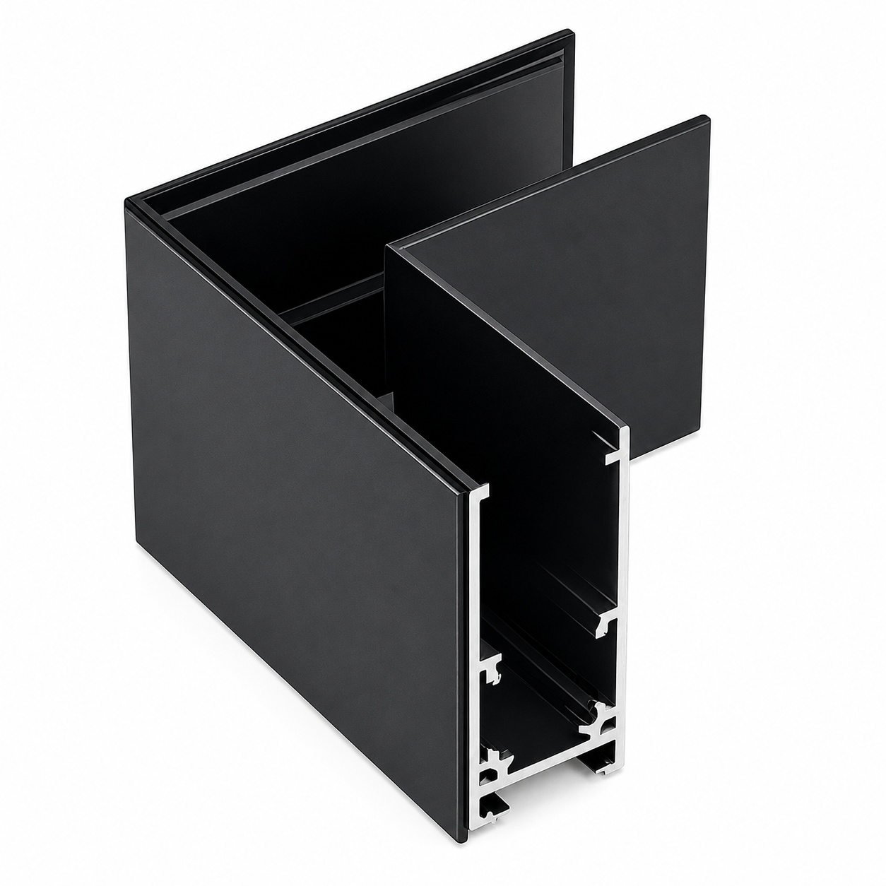 Corner connection for built-in magnetic busbar iKON-MAG-C90-RA