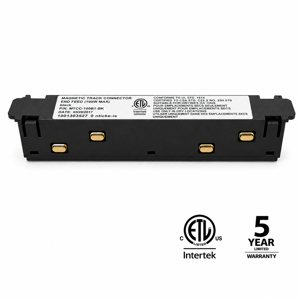 48V Magnetic Track Lighting Connector iKON-MAG-S