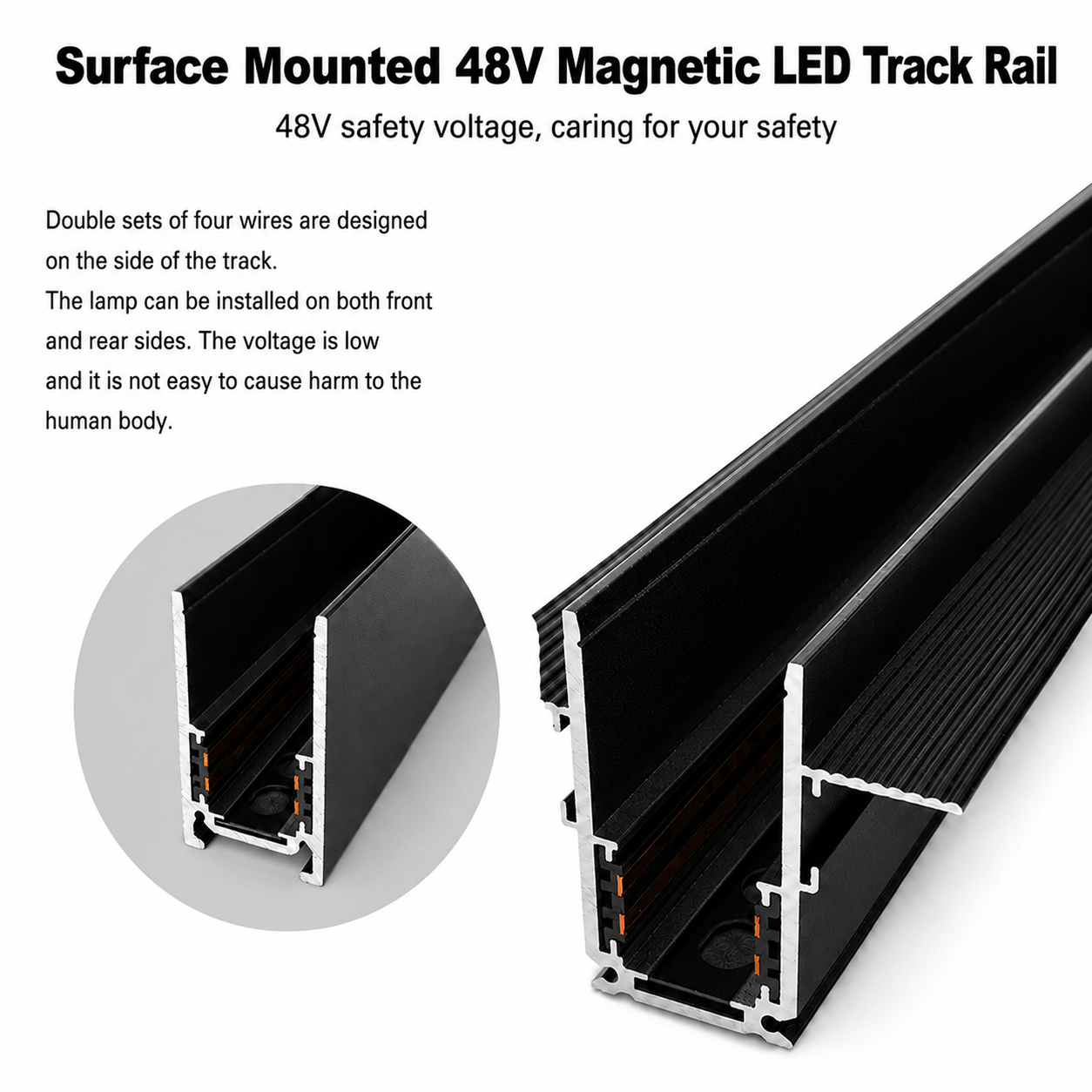 48V Magnetic Grille Light  iKON-MAG01-GL-12W