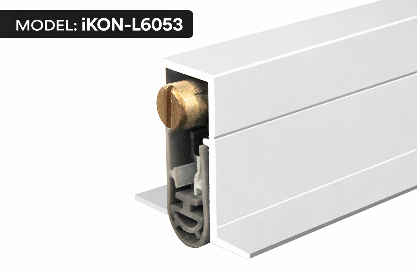 Automatic Drop-Down Door Bottom Seal – Heavy-Duty Neoprene Soundproofing & Weather Strip iKON-L6053
