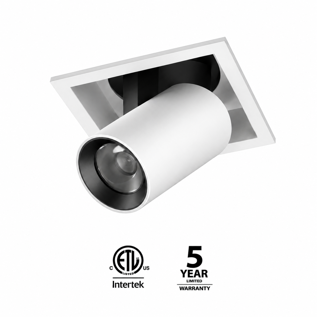 Square Trimmed stretchable spotlight iKON-DL02-12W-ST