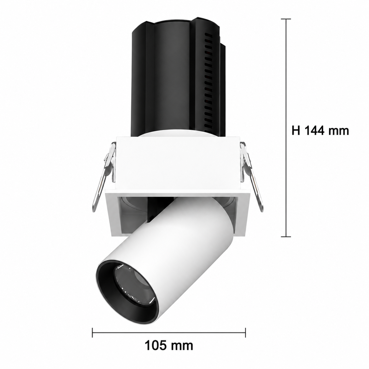 Square Trimmed stretchable spotlight iKON-DL02-12W-ST
