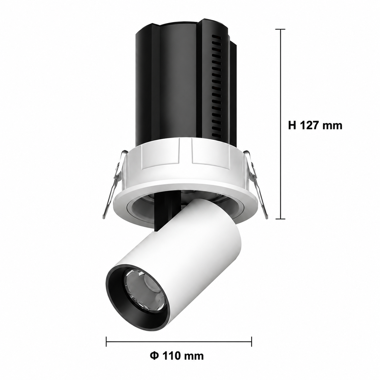 Round Trimmed stretchable spotlight iKON-DL02-12W-RT