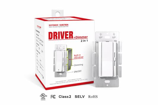 2-in-1 LED Driver & Dimmer Switch  iKON-SDD-48096-DIM