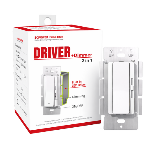 2-in-1 LED Driver & Dimmer Switch iKON-SDD-24096-DIM