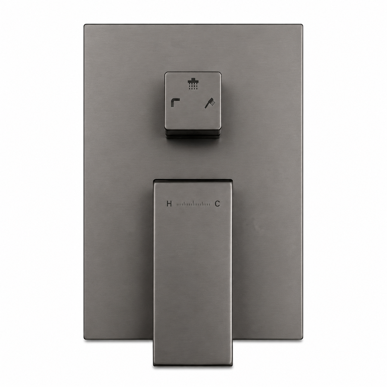 Square Wall-Mounted Concealed 3-Way Shower Valve with Pressure Balancing and Trim Plate iKON-MT603000
