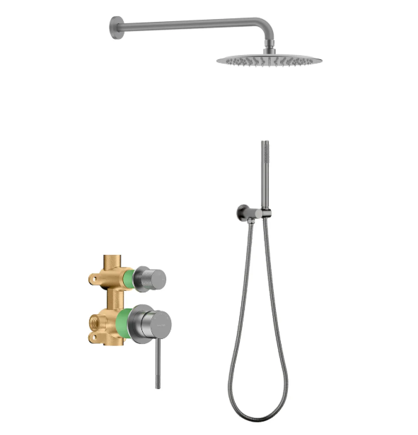 Circular Modern Concealed Wall-Mounted Shower System iKON-AB302004
