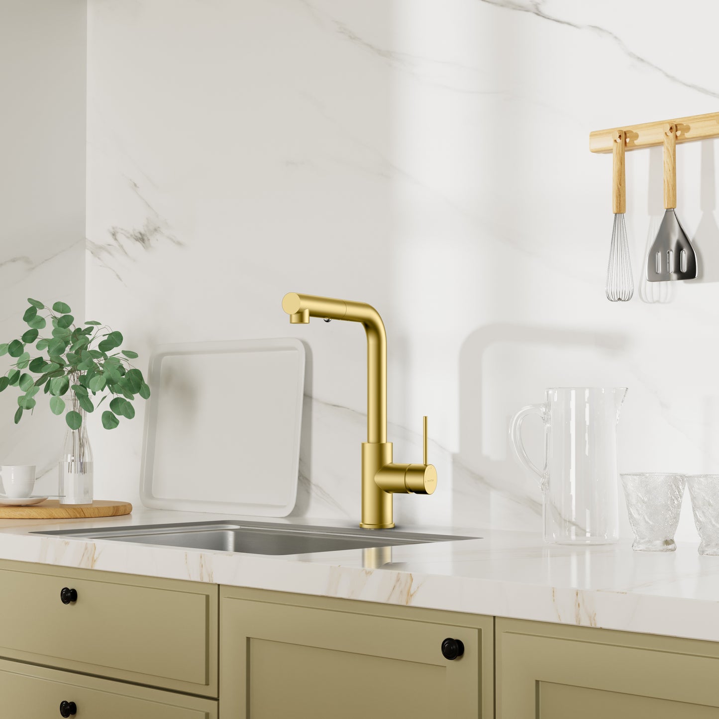 Single Handle Pull-Out Kitchen Faucet iKON-KFB1051A