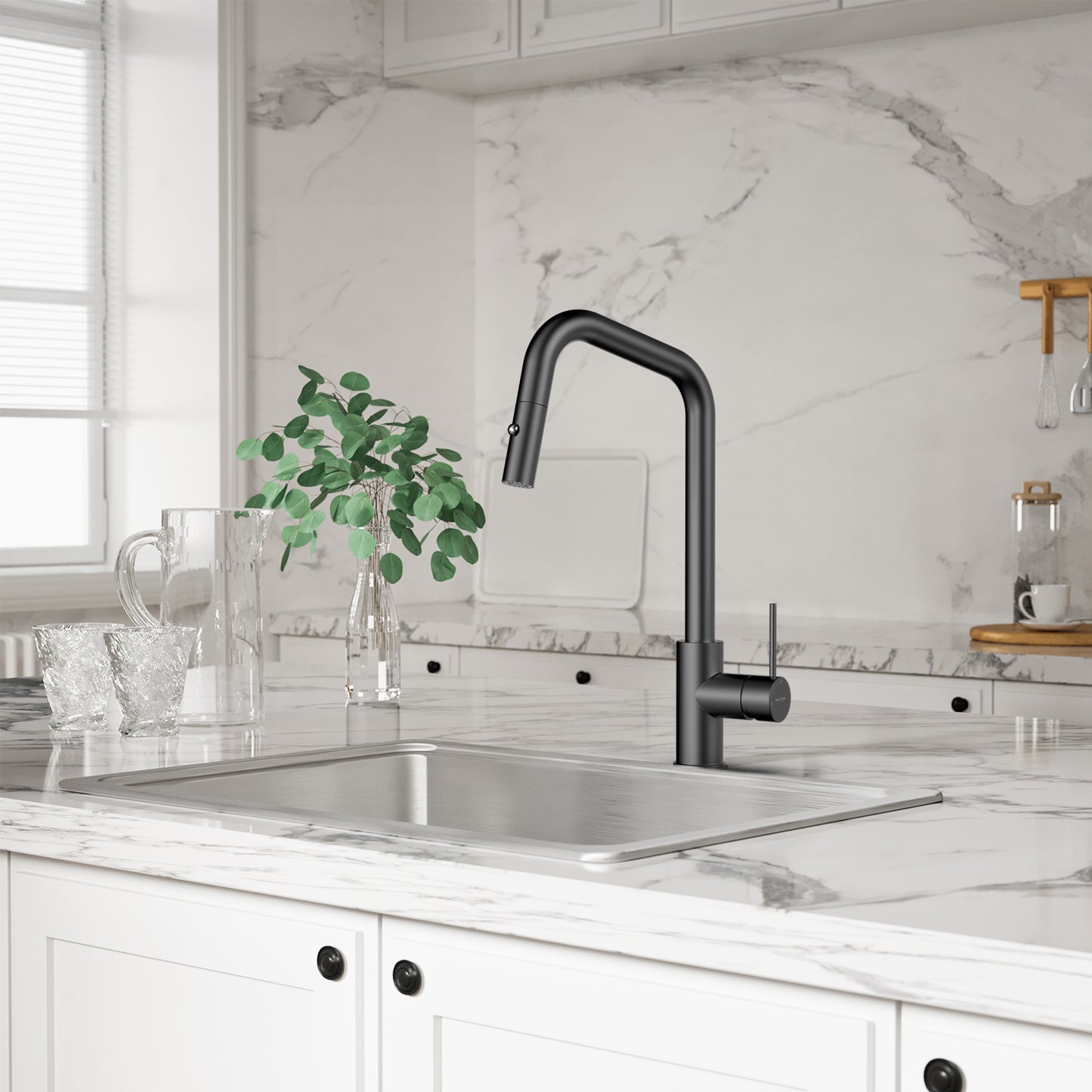 Pull-Down Kitchen Faucet iKON-KFB1059C