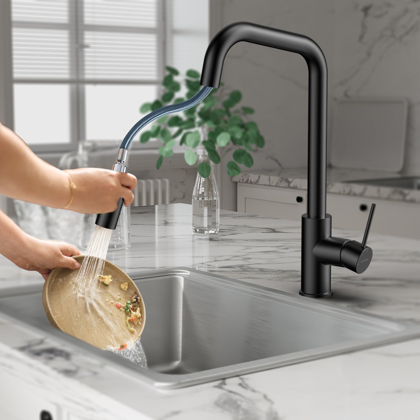 Pull-Down Kitchen Faucet iKON-KFB1059C