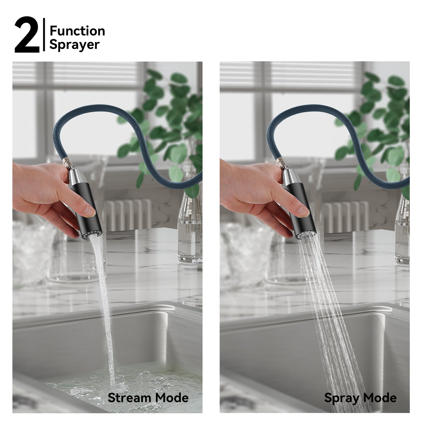 Pull-Down Kitchen Faucet iKON-KFB1059C