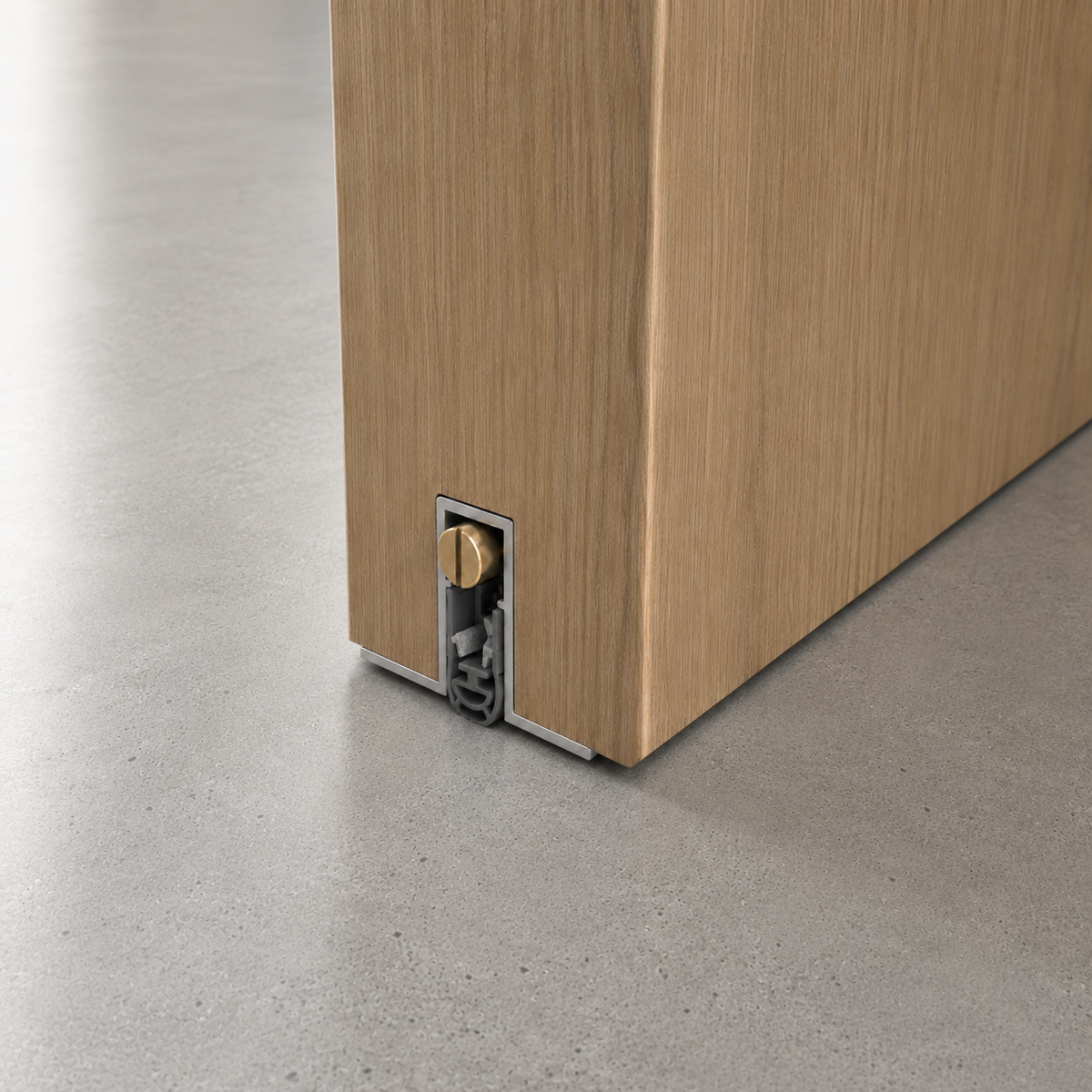 Automatic Drop-Down Door Bottom Seal – Heavy-Duty Neoprene Soundproofing & Weather Strip iKON-L6053