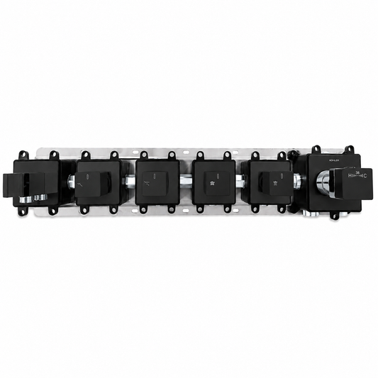 4-Way Thermostatic Shower Rough-In Valve with Integrated Mounting Rail & Protective Boxes iKON-AH514100
