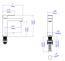 Single Handle Bathroom Faucet iKON-AB000000