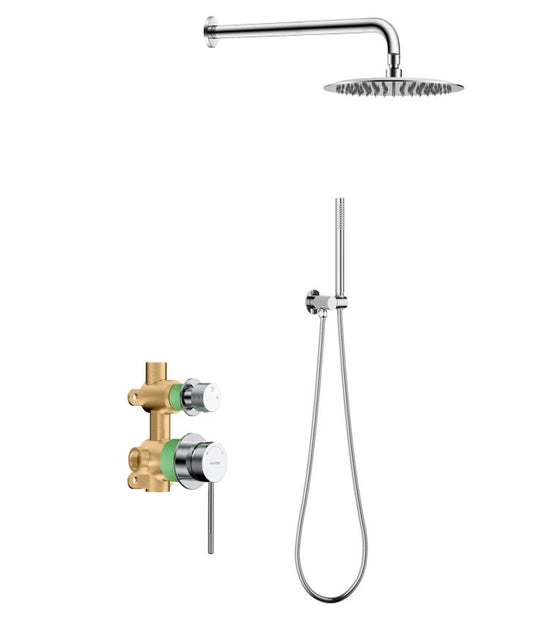 Circular Modern Concealed Wall-Mounted Shower System iKON-AB302004