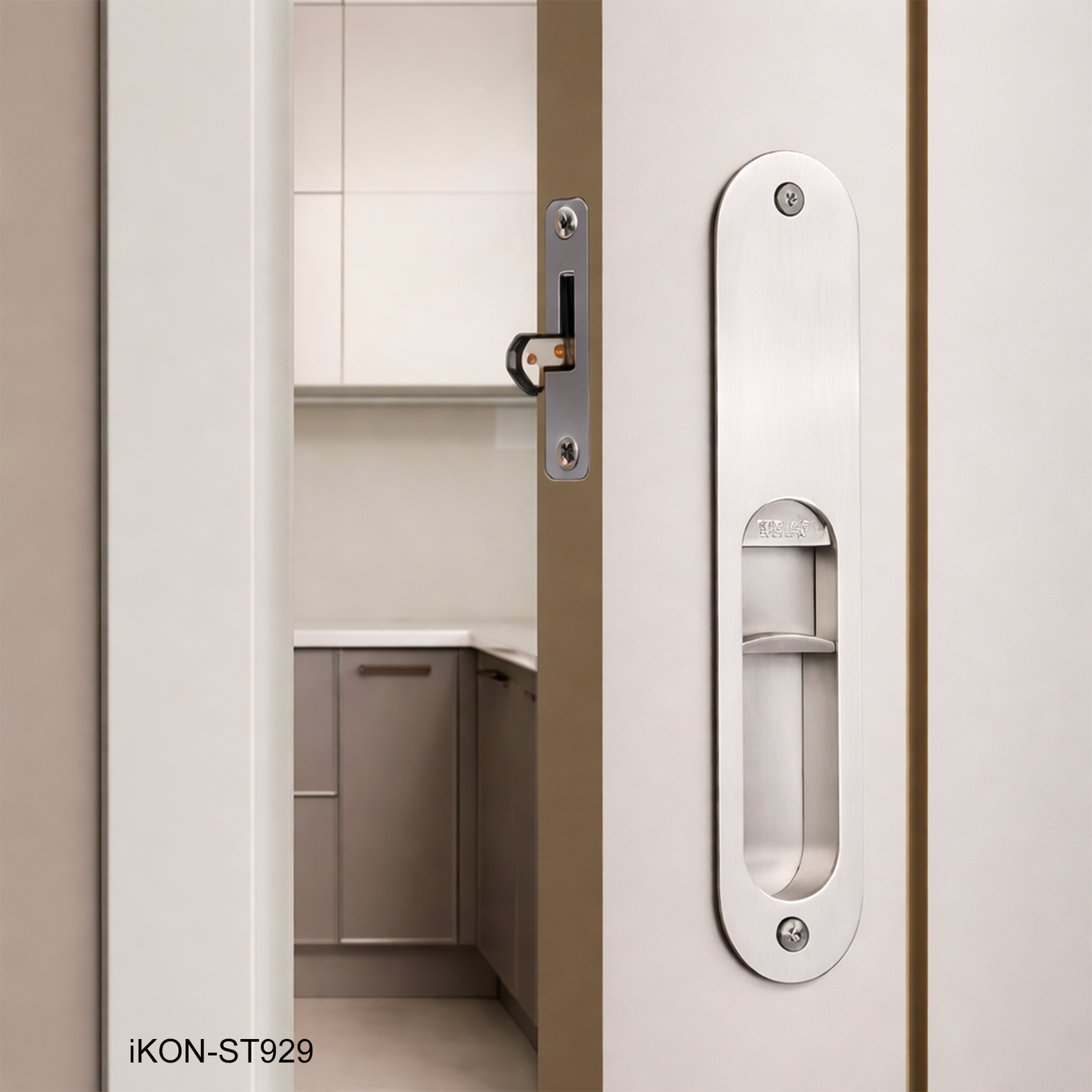 Oval Sliding iKON-ST929 Door Lock with Occupancy Indicator
