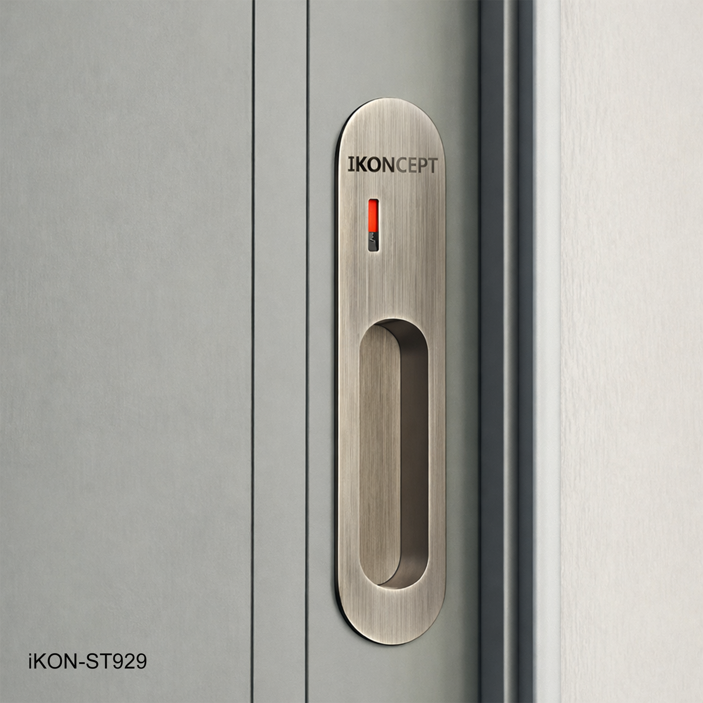 Oval Sliding iKON-ST929 Door Lock with Occupancy Indicator
