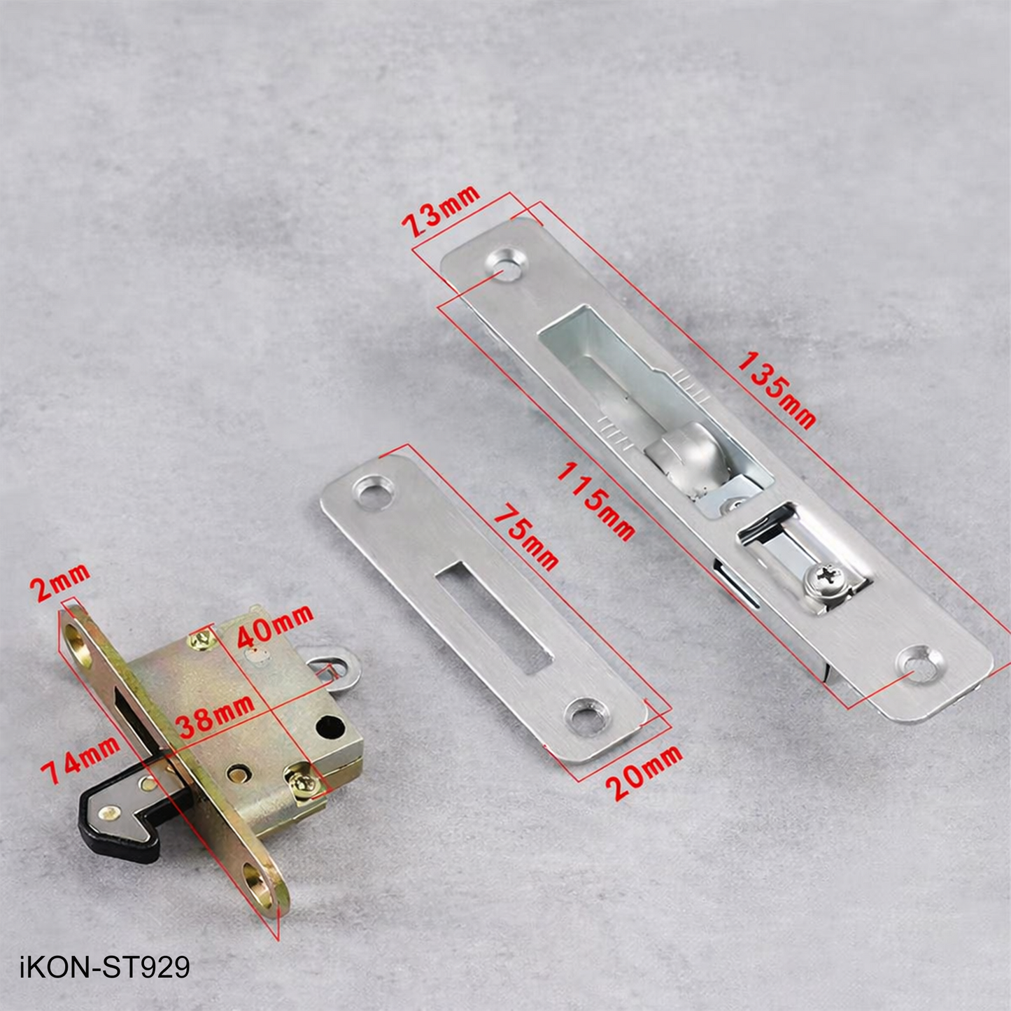 Oval Sliding iKON-ST929 Door Lock with Occupancy Indicator